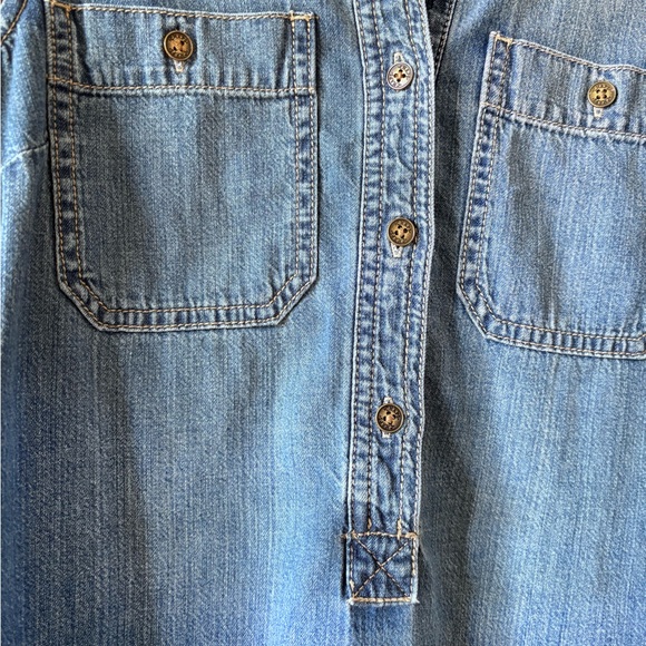 Chaps Vintage Blue Denim Sleeveless Dress - Picture 3 of 5